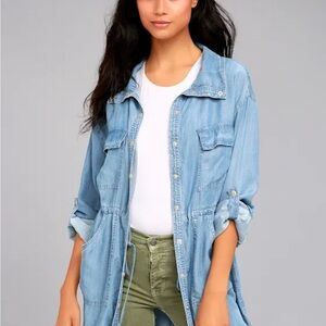Lulu's Light Blue Denim Jacket